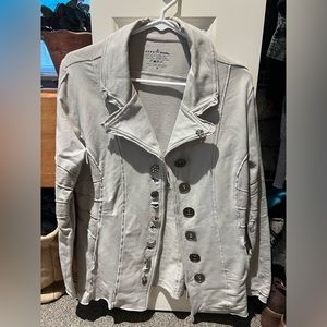 Ladies size medium neon Buddha jacket with fun buttons